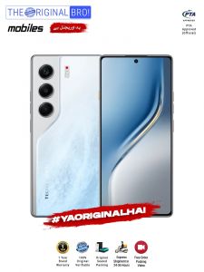 Tecno Camon 40 - 8GB RAM - 256GB Storage - PTA Approved - 12 Months Warranty - White - The Original Bro Mobiles - TOB37